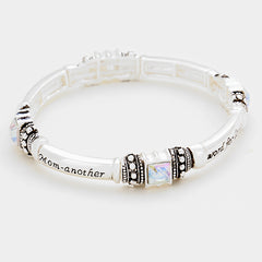 DSN Stainless Steel style letter heart plating adjustable bangle bracelet