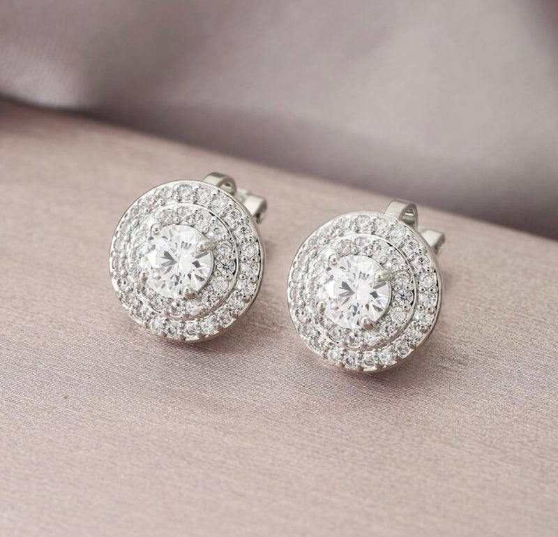 Clip on 1" small gold, red, yellow, white or pink dangle flower earrings