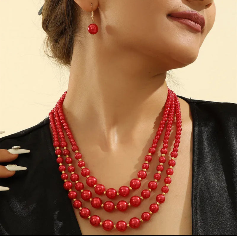 Pierced 2" gold wire and small pearl twisted hoop earrings