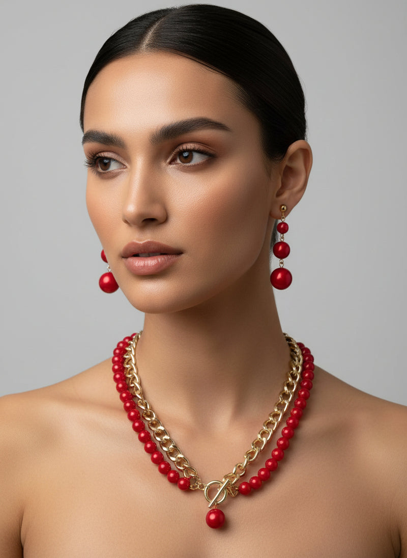 Clip on 2 1/2" round gold top earrings with dangle turquoise woven hoop