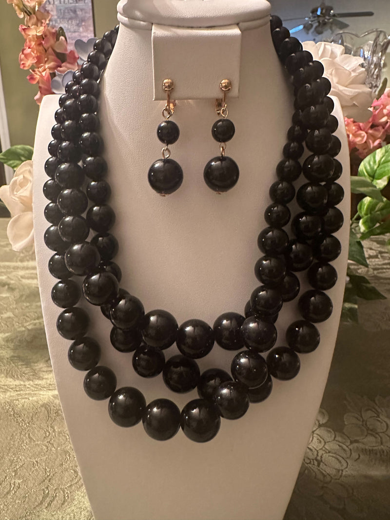 Clip on 2 1/2" round gold top earrings with dangle turquoise woven hoop