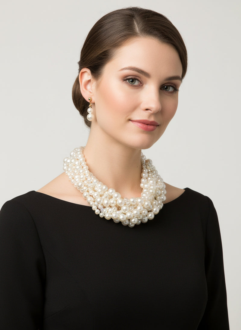 Clip on 2 1/2" round gold top earrings with dangle turquoise woven hoop