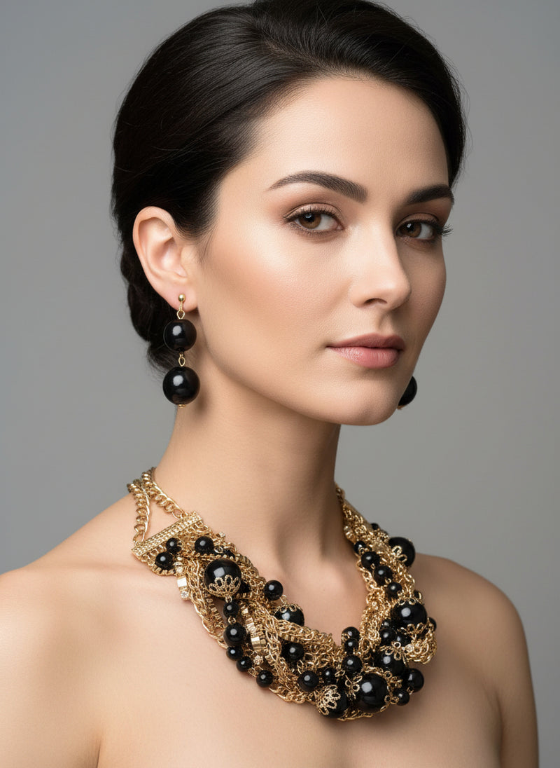 Clip on 2 1/2" round gold top earrings with dangle turquoise woven hoop