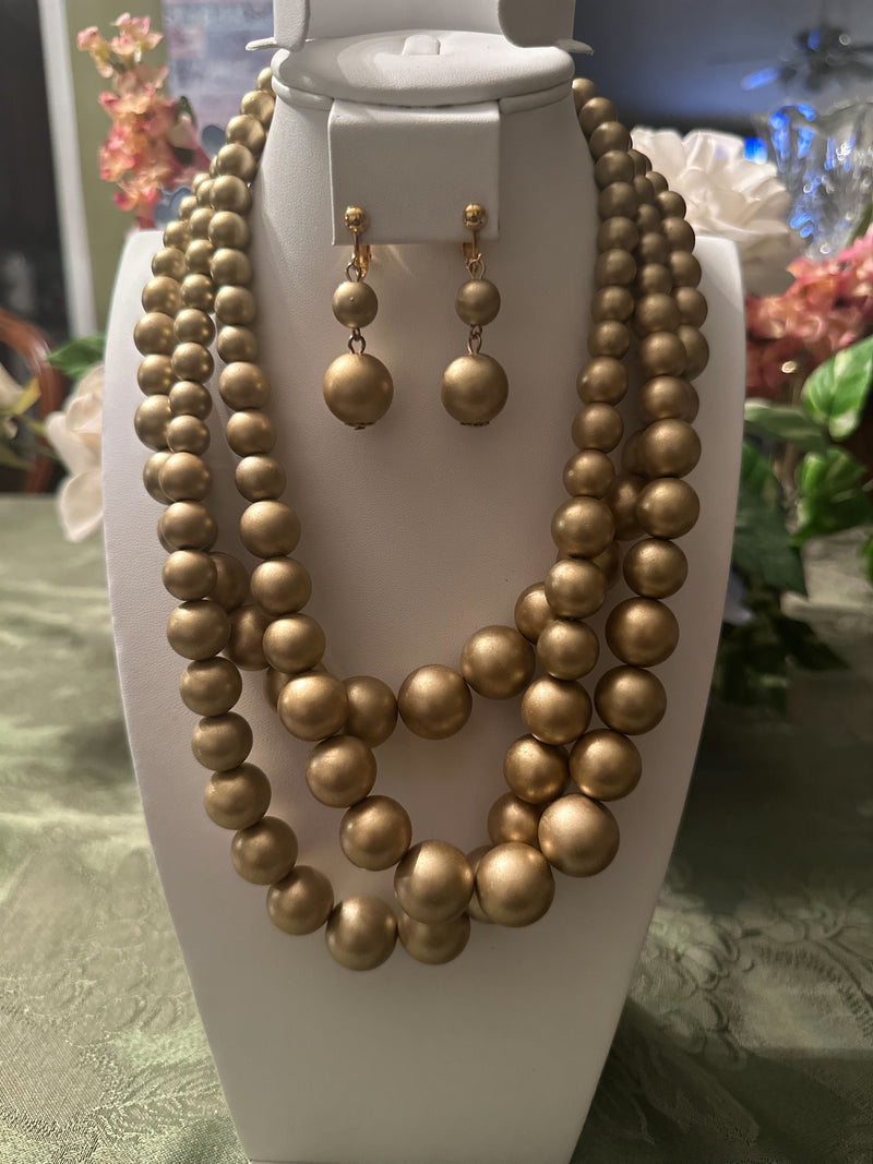 Clip on 2 1/2" round gold top earrings with dangle turquoise woven hoop