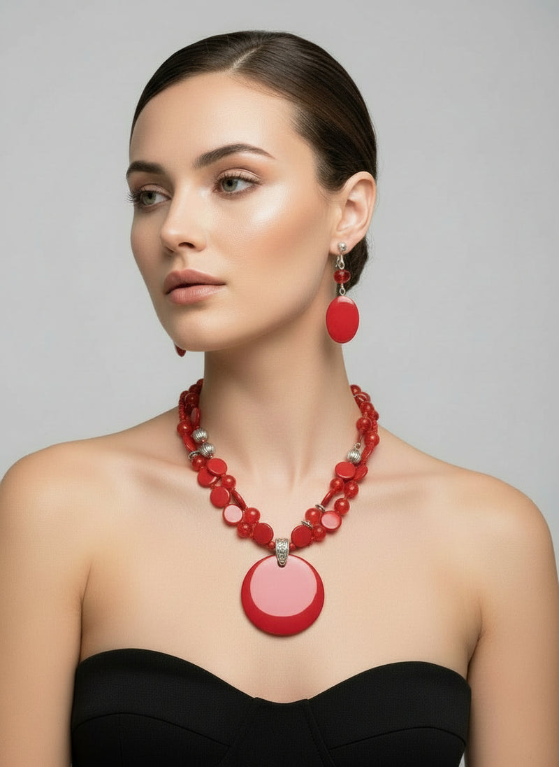 Clip on 2 1/2" round gold top earrings with dangle turquoise woven hoop