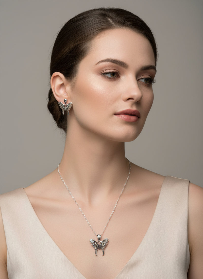 Clip on 2" silver wrinkled odd shaped dangle earrings