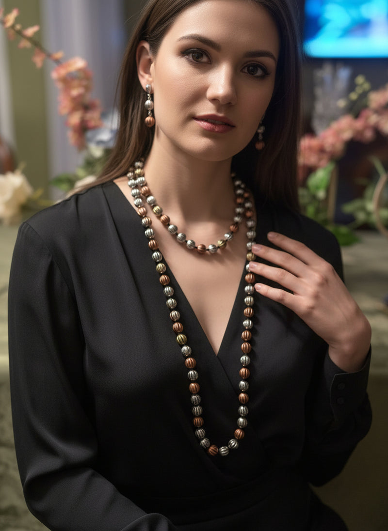 Clip on 2" silver wrinkled odd shaped dangle earrings