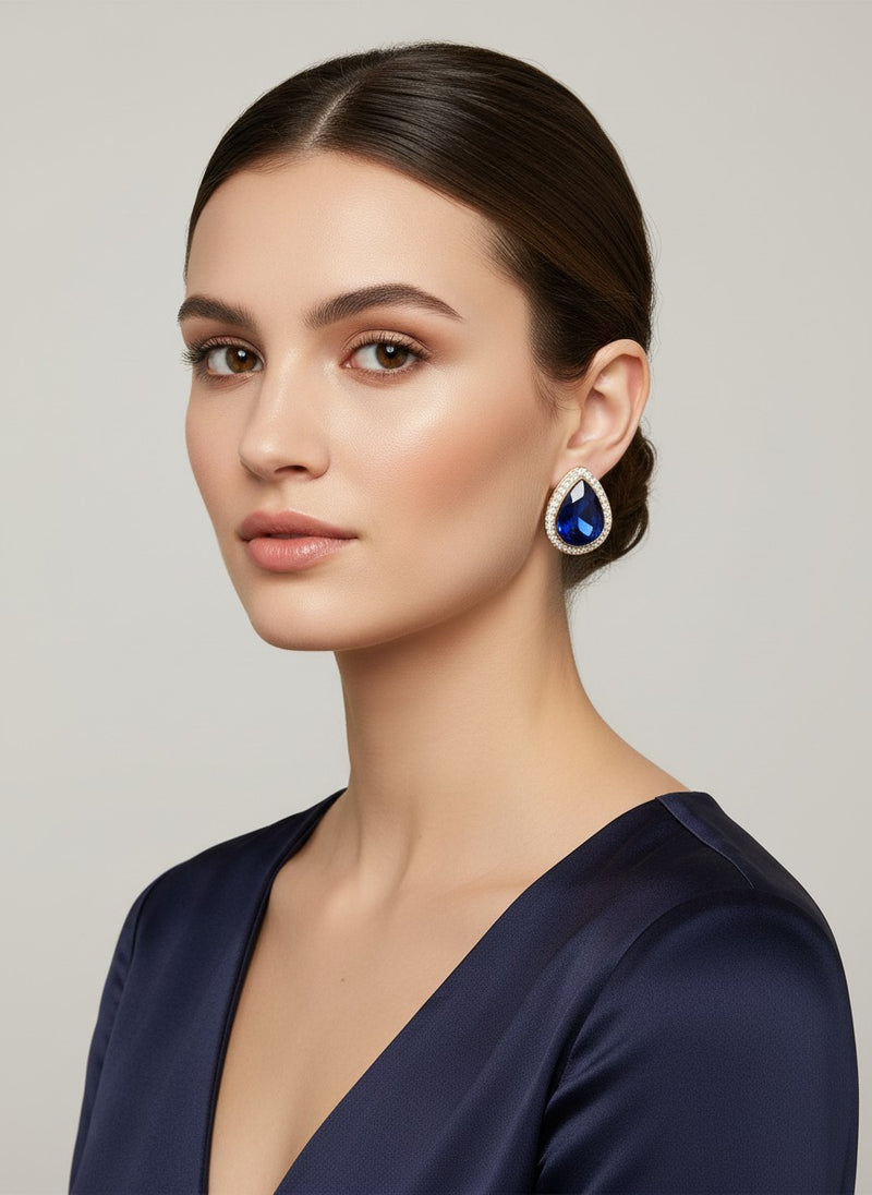 Clip on 2 3/4" long silver multi colored bead earrings with dangle circles