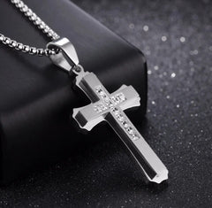 Stainless Steel silver Cross 24