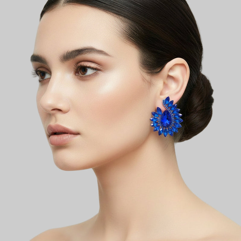 Clip on 2" silver wrinkled odd shaped dangle earrings