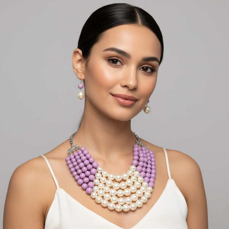 Pierced 2" gold wire and small pearl twisted hoop earrings