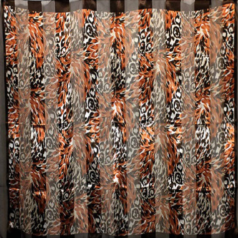 Black, Brown, or gold leopard print polyester print 42" X 42"scarf