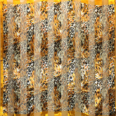 Black, Brown, or gold leopard print polyester print 42