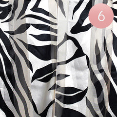 Red and black or white and black zebra print 14